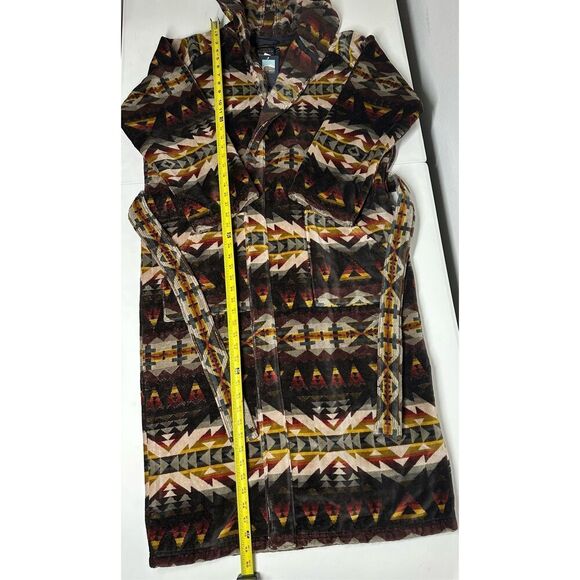 NWT Pendleton Solstice Patterned Long Sleeve Terry Velour Robe Unisex Size S/M - Picture 6 of 13